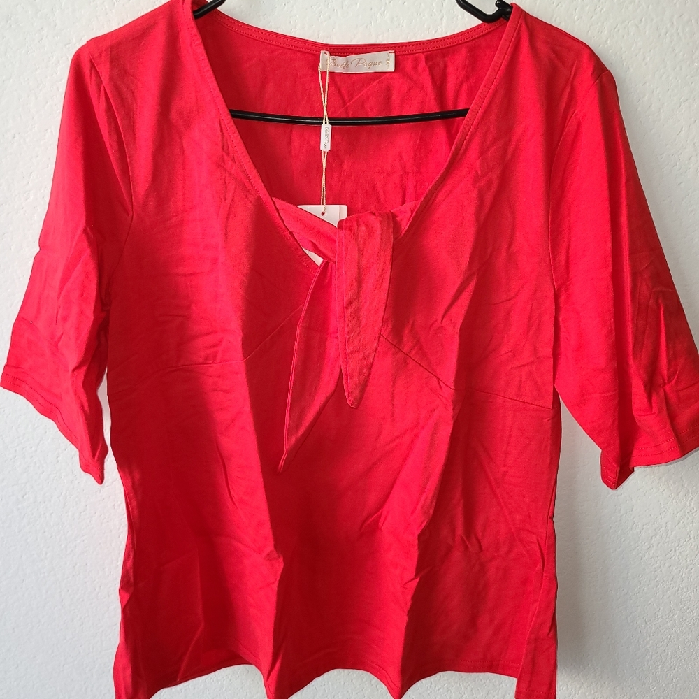 SOLD!!!!Red tie me up by Belle Poque XL